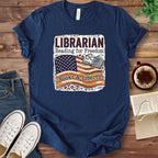 T-Shirt Navy / S Librarian Patriotic T-Shirt