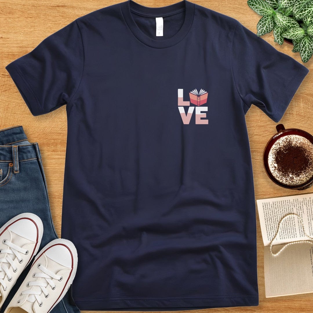 T-Shirt Navy / S Love Books T-shirt