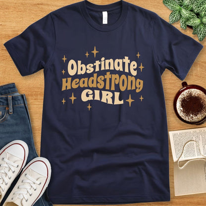 T-Shirt Navy / S Obstinate Headstrong Girl Shirt