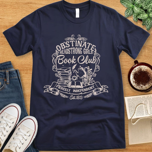 T-Shirt Navy / S Obstinate Headstrong Girls Book Club Shirt