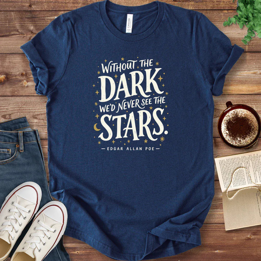 T-Shirt Navy / S Poe Stars Quote Shirt