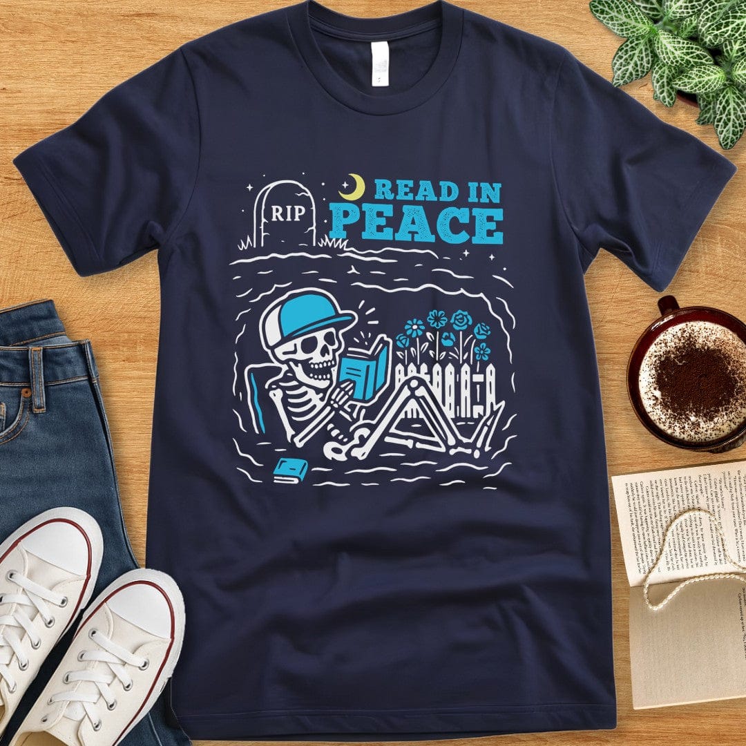 T-Shirt Navy / S Read in Peace Shirt