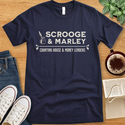 T-Shirt Navy / S Scrooge & Marley Christmas Carol Shirt