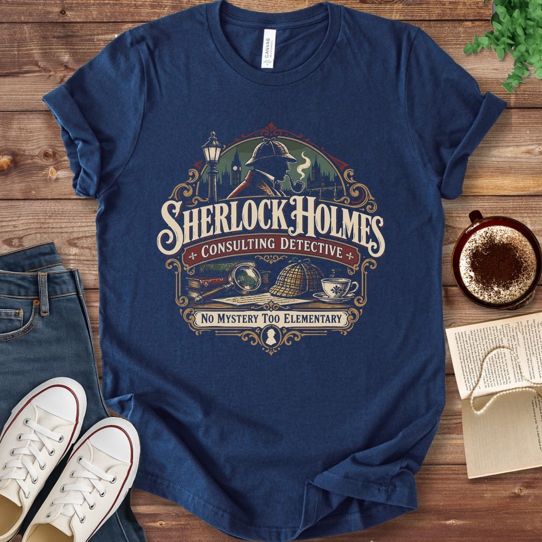 T-Shirt Navy / S Sherlock Holmes Consulting Detective T-Shirt