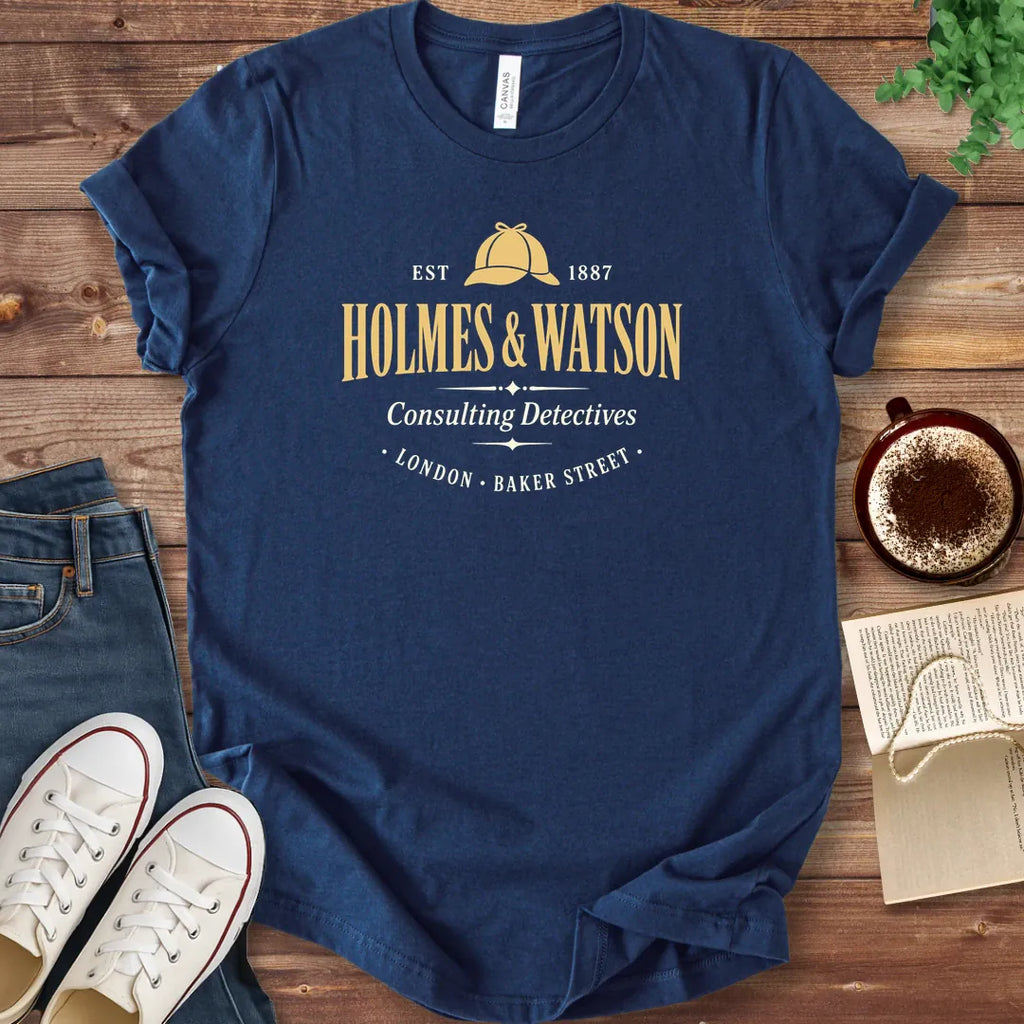T-Shirt Navy / S Sherlock Holmes Logo T-Shirt