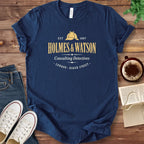 T-Shirt Navy / S Sherlock Holmes Logo T-Shirt