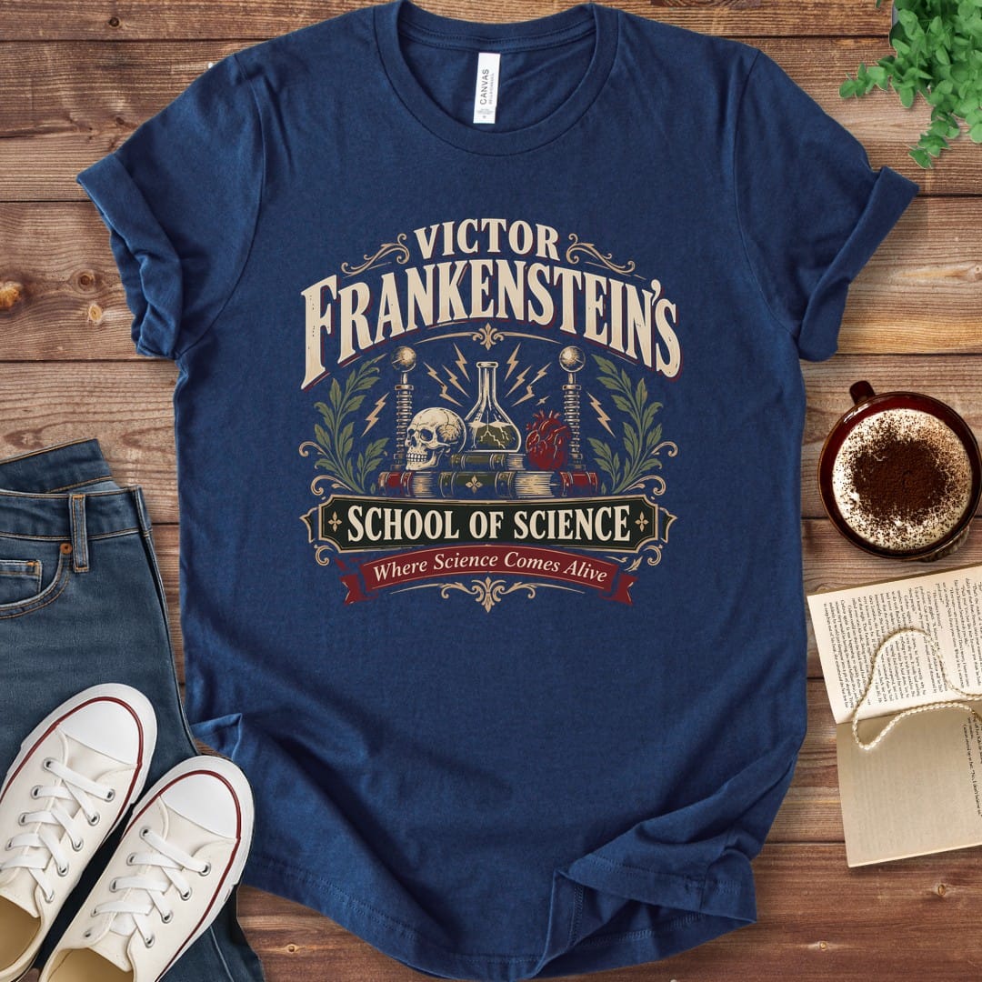 T-Shirt Navy / S Victor Frankenstein's School of Science T-Shirt