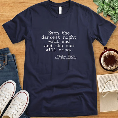 T-Shirt Navy / S Victor Hugo Quote Les Misérables Shirt