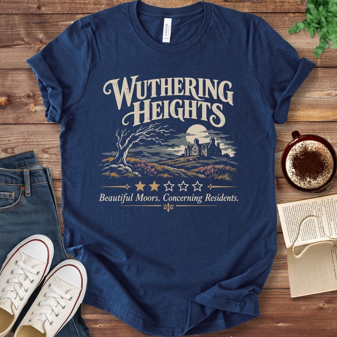 T-Shirt Navy / S Wuthering Heights Beautiful Moors Concerning Residents T-Shirt