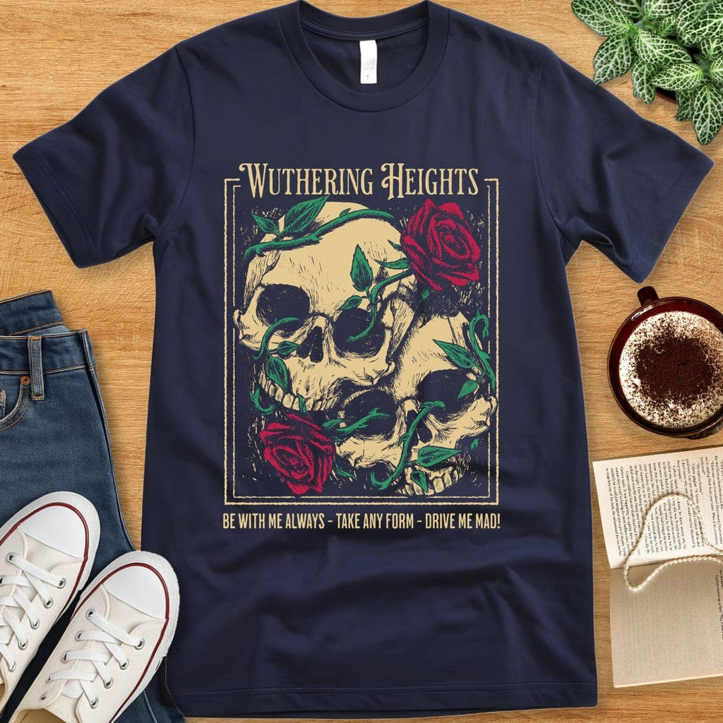 T-Shirt Navy / S Wuthering Heights Quote T-Shirt