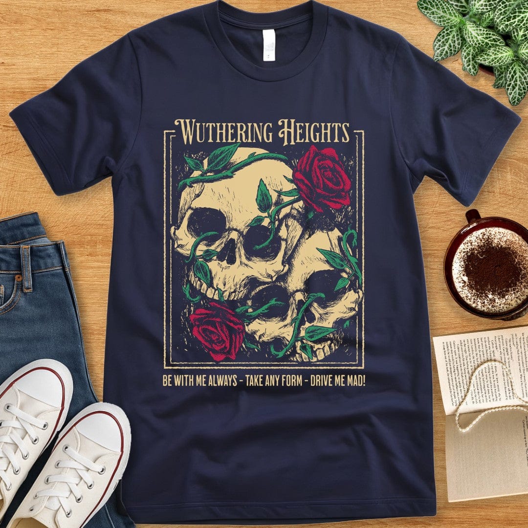 T-Shirt Navy / S Wuthering Heights Quote T-Shirt
