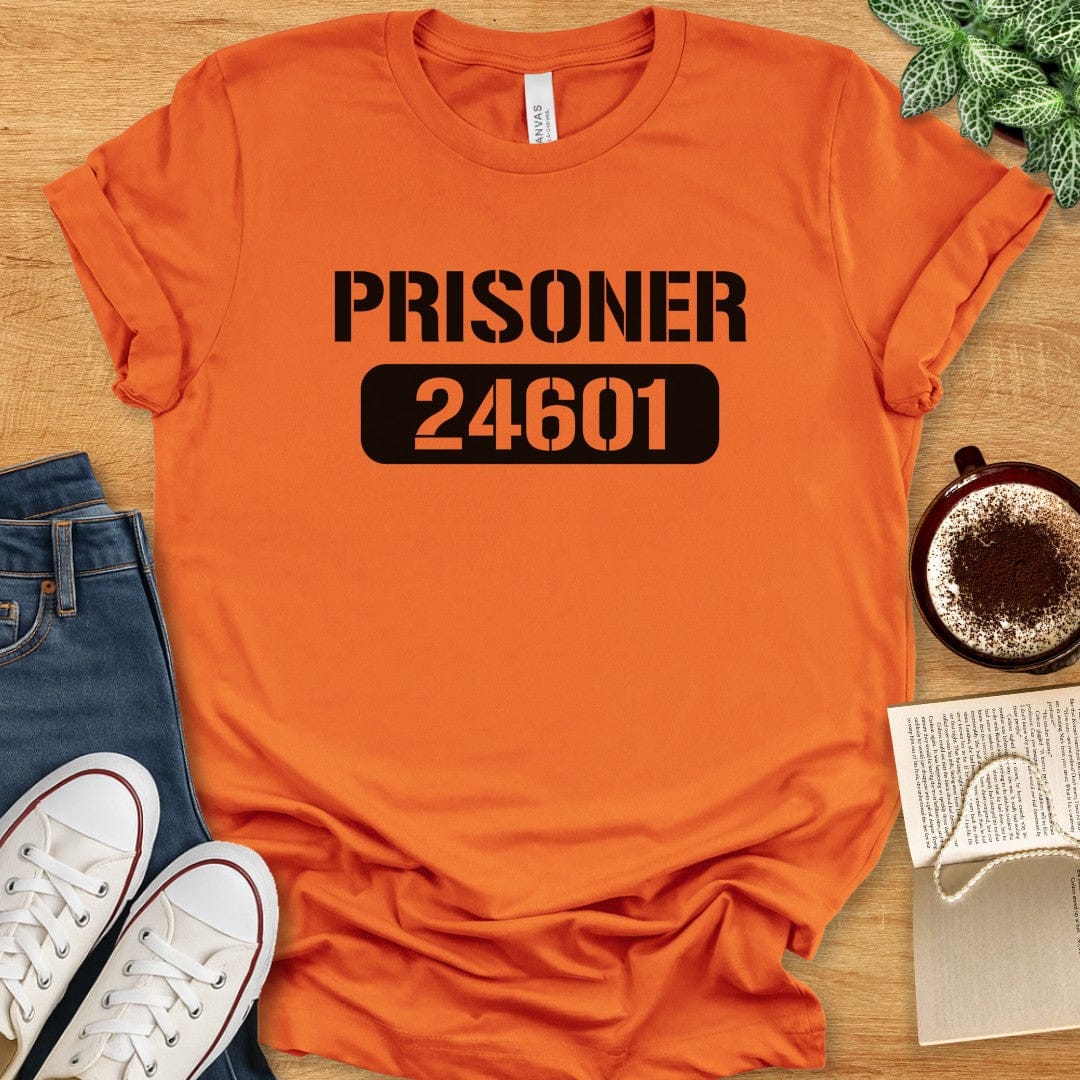 T-Shirt Orange / S Prisoner 24601 Shirt – Les Misérables
