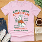 T-Shirt Pink / S Alice in Wonderland Tee - White Rabbit Apothecary
