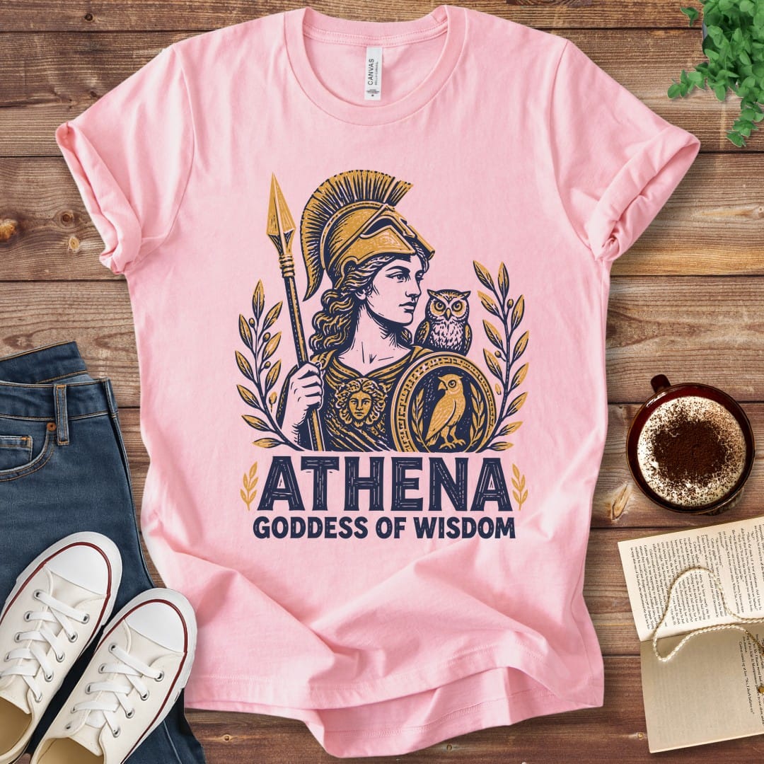 T-Shirt Pink / S Athena Goddess of Wisdom T-Shirt