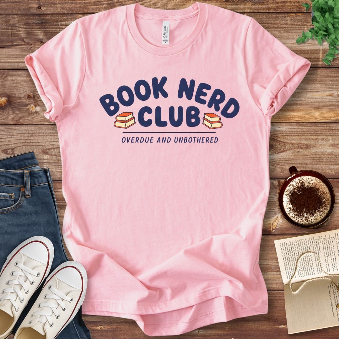 T-Shirt Pink / S Book Nerd Club T-Shirt
