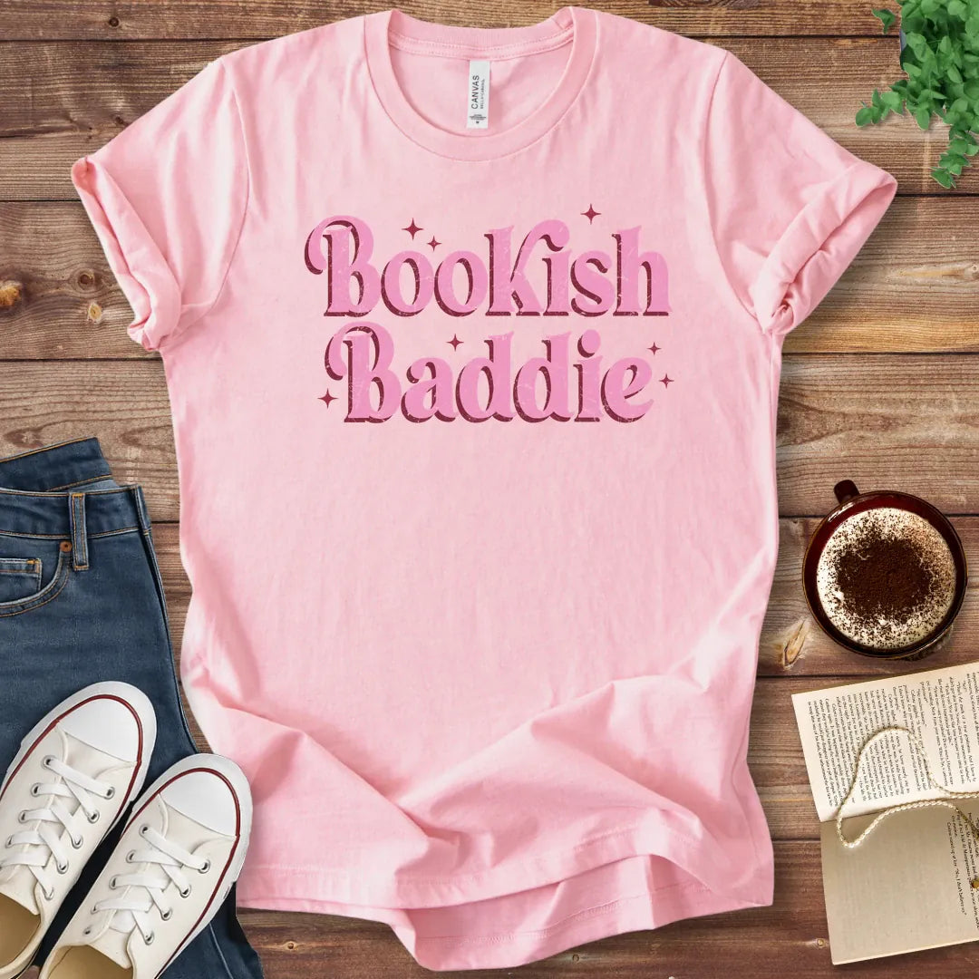 T-Shirt Pink / S Bookish Baddie T-Shirt