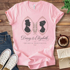 T-Shirt Pink / S Darcy and Elizabeth Silhouettes T-Shirt