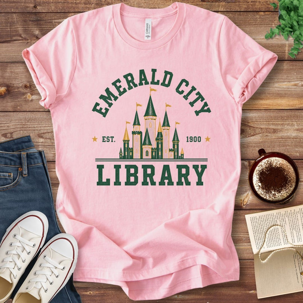 T-Shirt Pink / S Emerald City Library T-Shirt