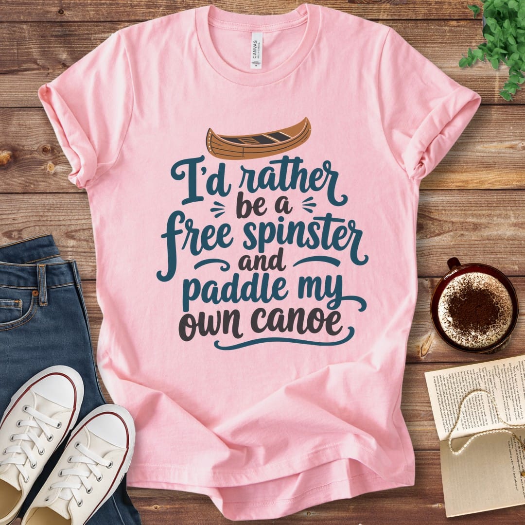 T-Shirt Pink / S Free Spinster T-Shirt