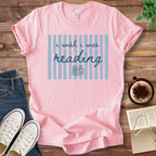 T-Shirt Pink / S I Wish I Was Reading Stripes T-Shirt
