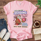 T-Shirt Pink / S It's Called Reading Owl T-Shirt