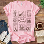T-Shirt Pink / S Little Women Stamps T-Shirt