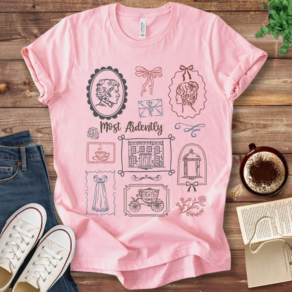 T-Shirt Pink / S Most Ardently Pride and Prejudice T-Shirt