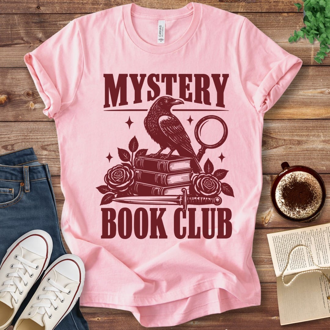 T-Shirt Pink / S Mystery Book Club Raven T-Shirt