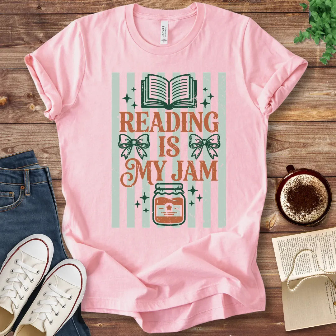T-Shirt Pink / S Reading is My Jam T-Shirt