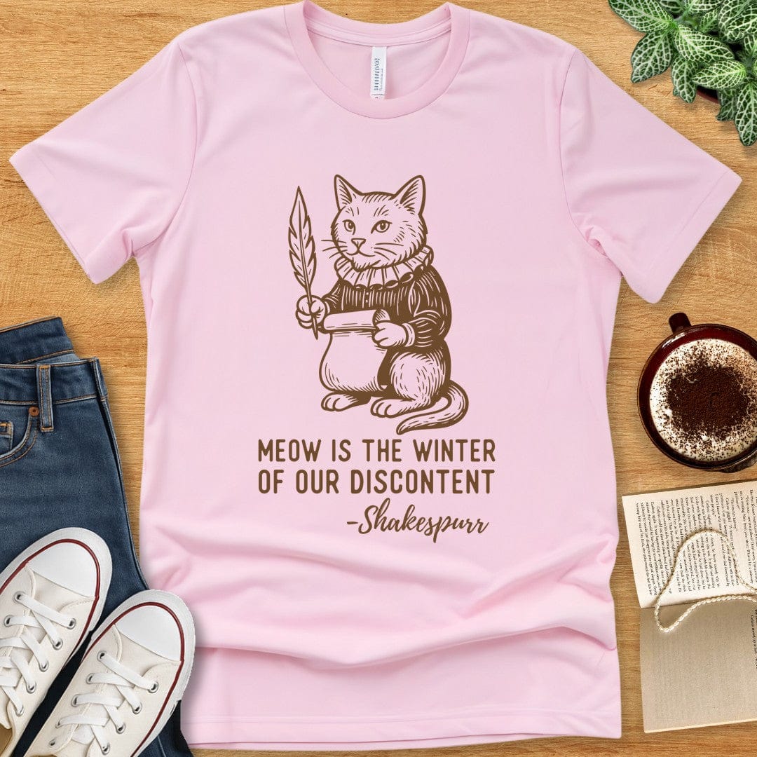 T-Shirt Pink / S Shakespurr Funny Shakespeare T-Shirt