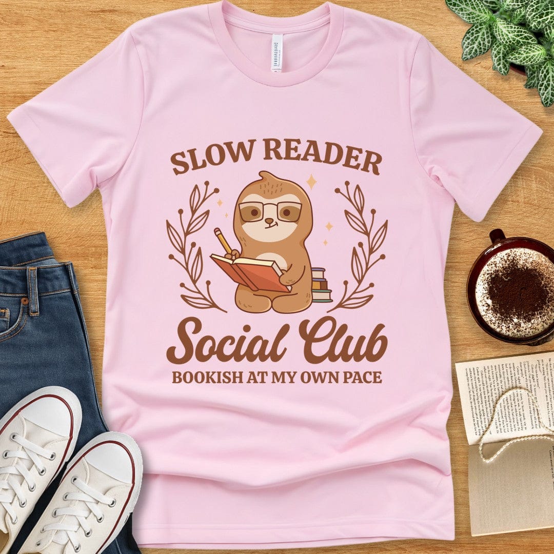 T-Shirt Pink / S Slow Reader Social Club T-shirt