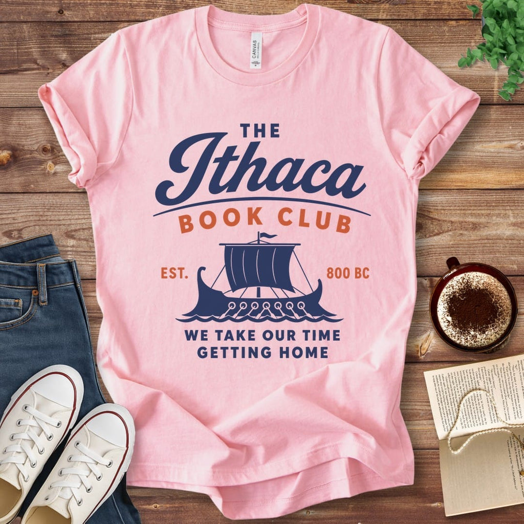 T-Shirt Pink / S The Ithaca Book Club Homer's Odyssey T-Shirt