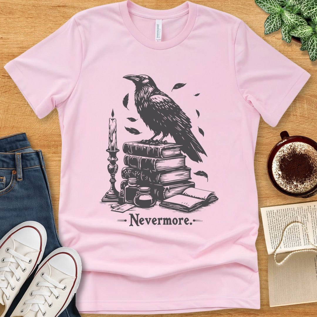 T-Shirt Pink / S The Raven Nevermore Shirt