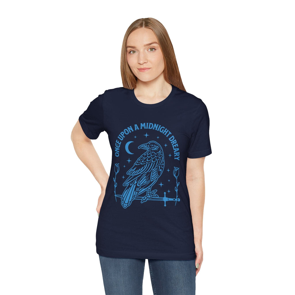 T-Shirt Raven Edgar Allan Poe Shirt - Midnight Dreary