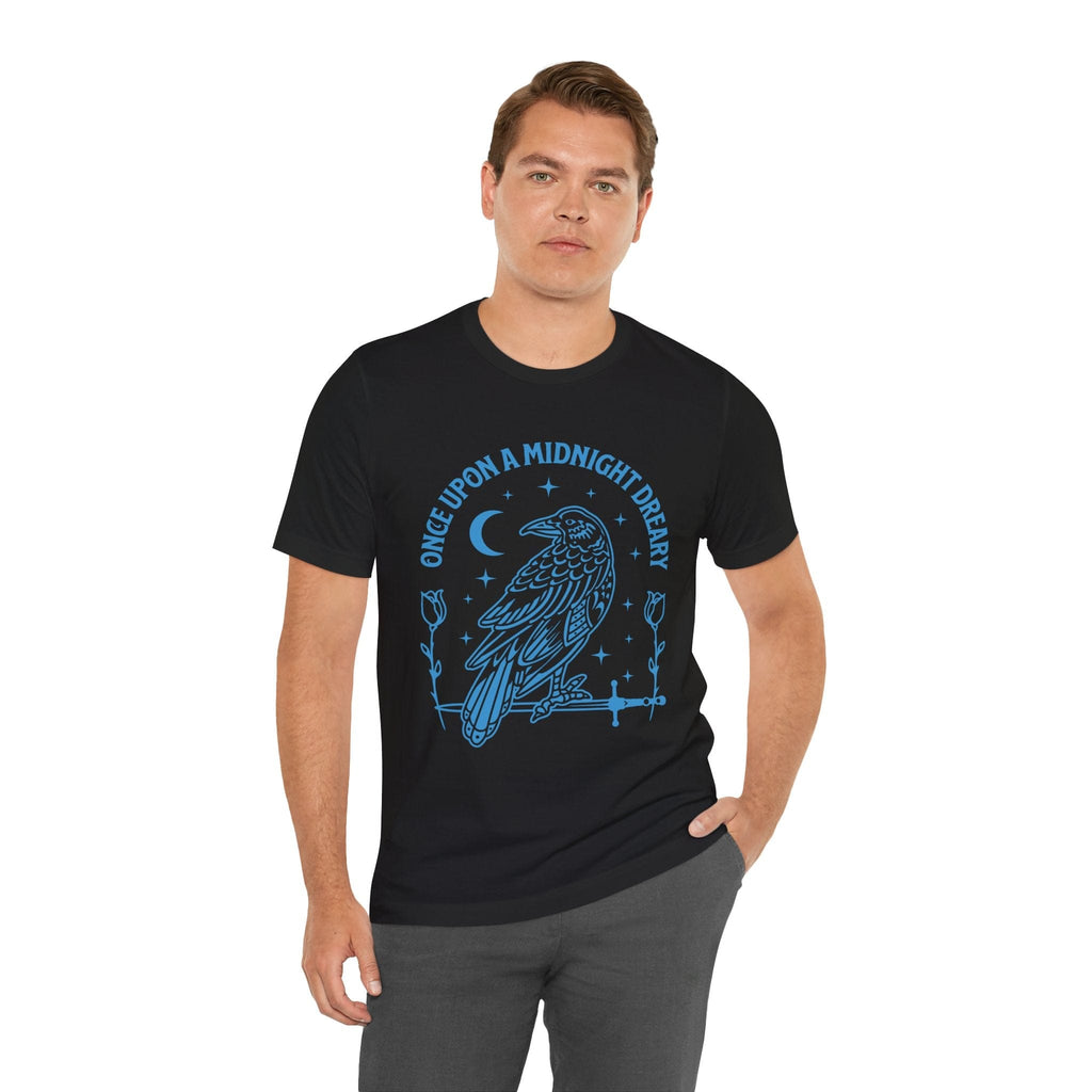 T-Shirt Raven Edgar Allan Poe Shirt - Midnight Dreary
