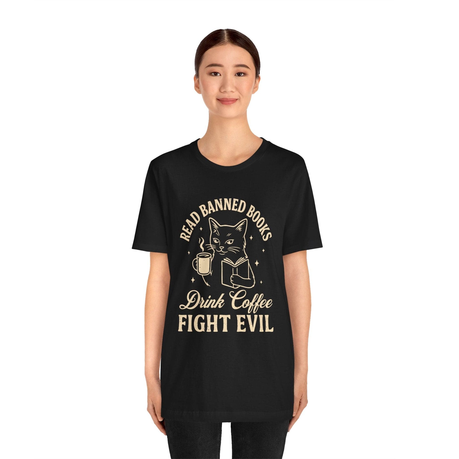 T-Shirt Read Banned Books Fight Evil Shirt