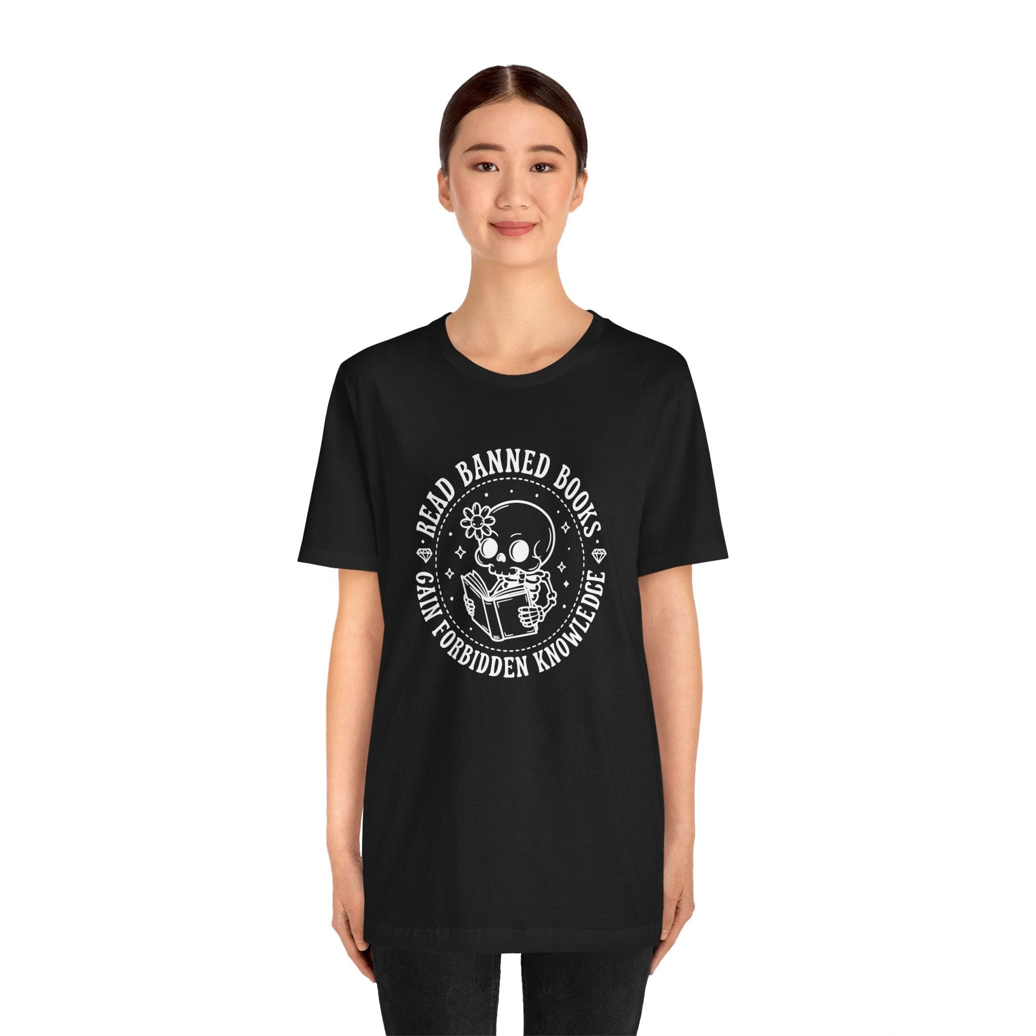 T-Shirt Read Banned Books Skeleton Shirt