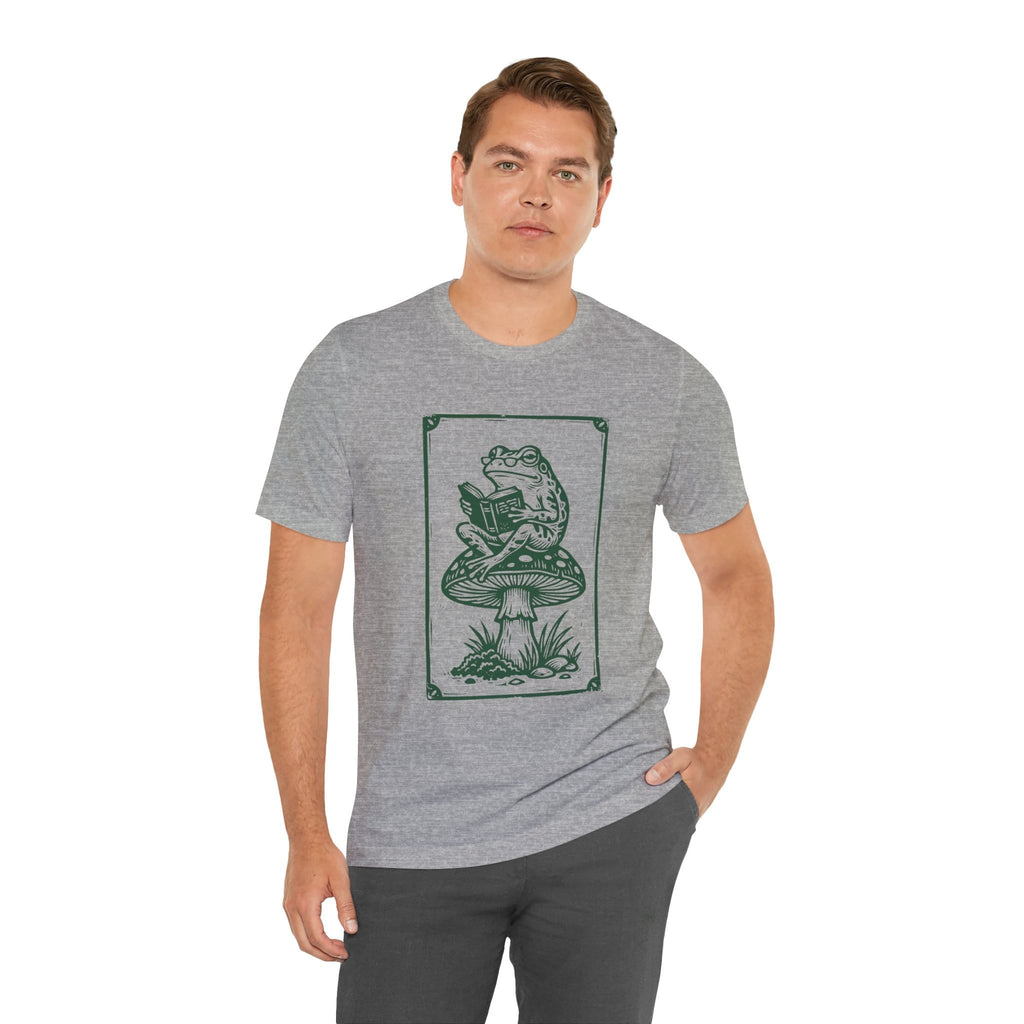 T-Shirt Reading Frog Book Lover Shirt