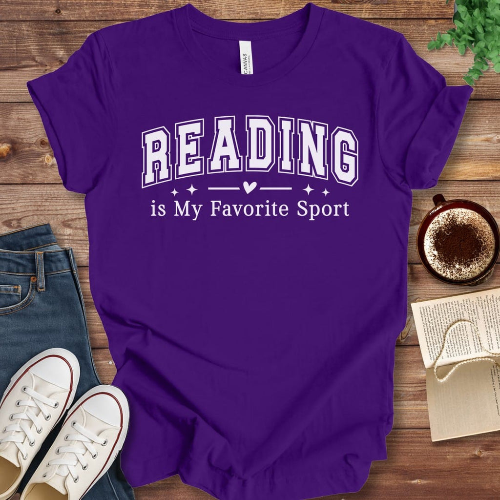 T-Shirt Reading Is My Favorite Sport T-Shirt