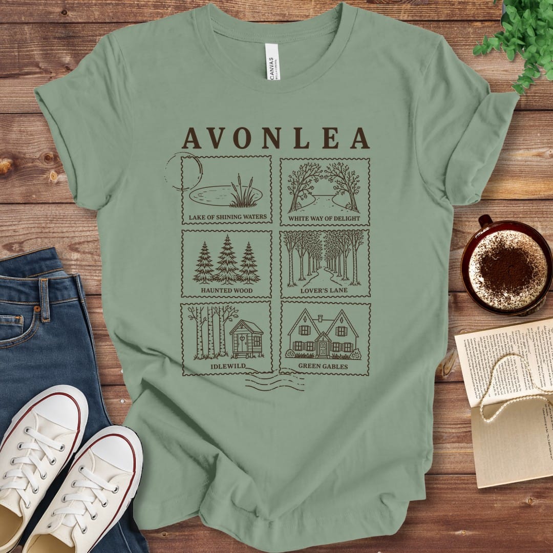 T-Shirt Sage / S Avonlea Landmarks Anne of Green Gables T-Shirt