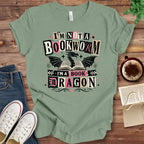 T-Shirt Sage / S Book Dragon Retro Collage T-Shirt