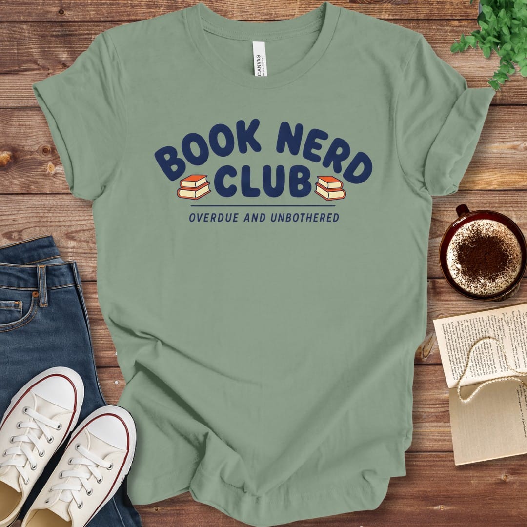 T-Shirt Sage / S Book Nerd Club T-Shirt