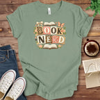 T-Shirt Sage / S Book Nerd Coquette Shirt