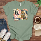 T-Shirt Sage / S Book Nerd Floral Shirt