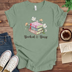 T-Shirt Sage / S Booked and Busy Book Lover Shirt