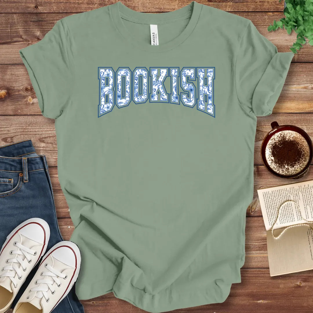 T-Shirt Sage / S Bookish Toile T-Shirt