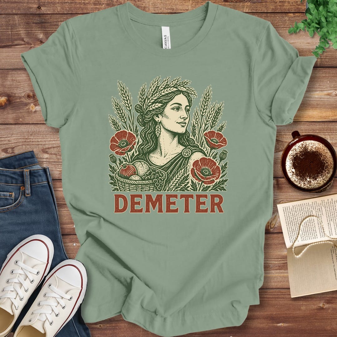 T-Shirt Sage / S Demeter Goddess of the Harvest T-Shirt