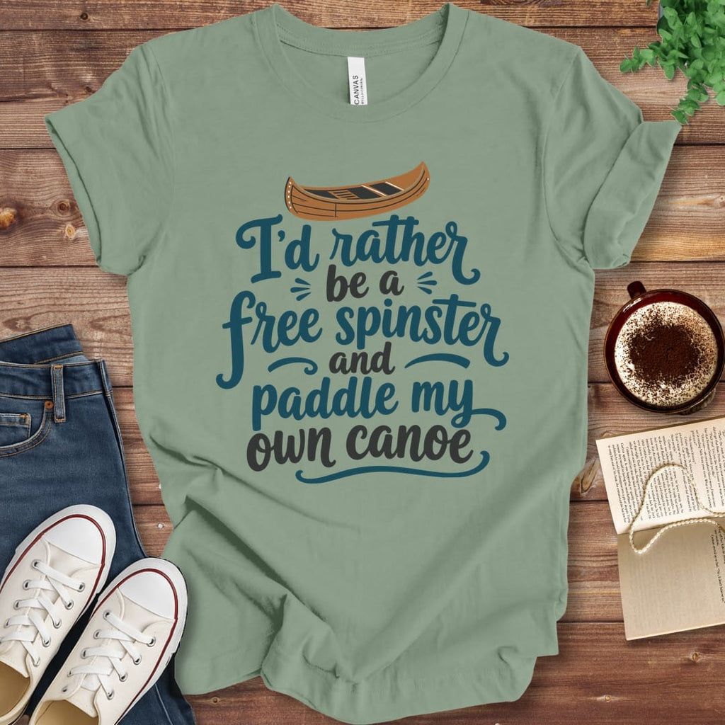 T-Shirt Sage / S Free Spinster T-Shirt