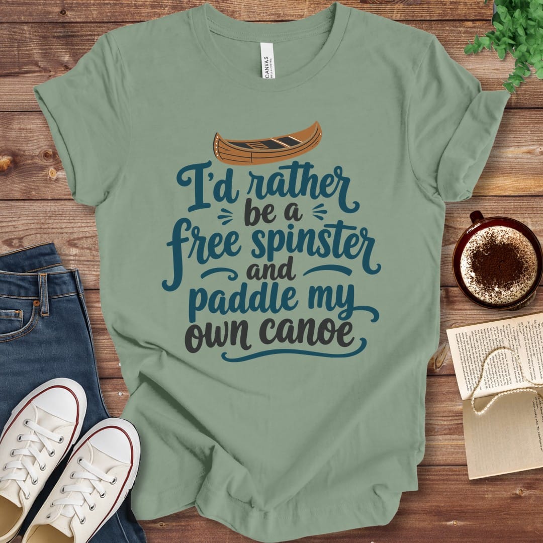 T-Shirt Sage / S Free Spinster T-Shirt