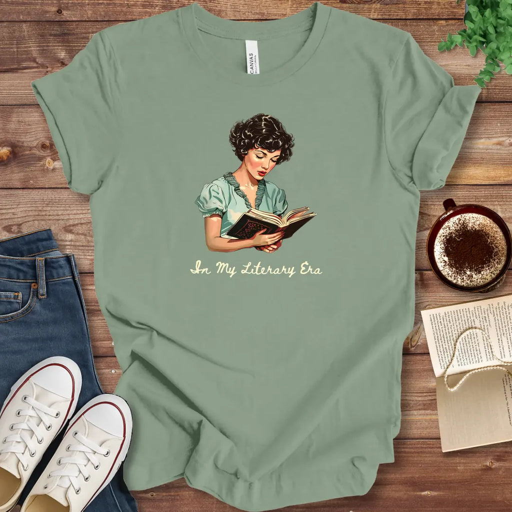 T-Shirt Sage / S In My Literary Era T-Shirt
